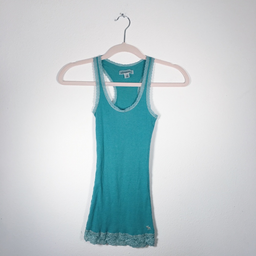 Abercrombie Tank Top, teal, M